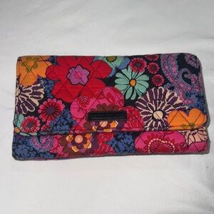 Vera Bradley Multicolor Floral Quilted Clutch